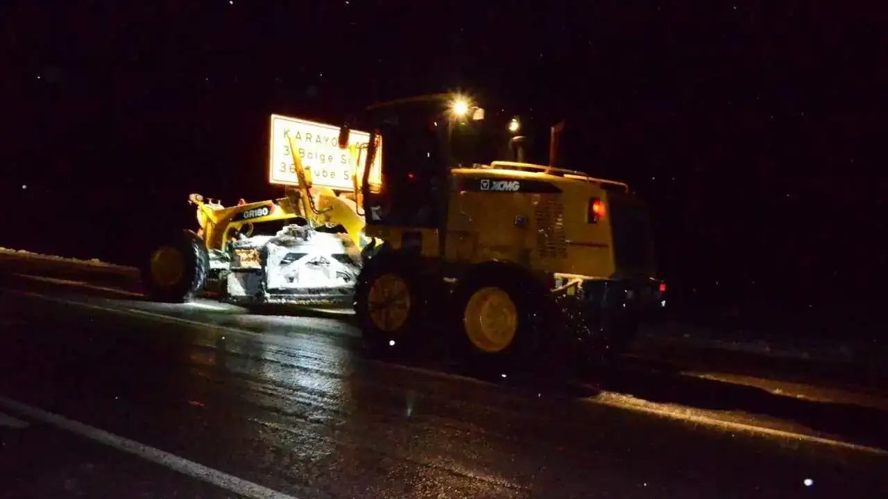 Antalya–Konya Yolu Kışa Teslim Oldu 3